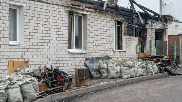 Professional Emergency Fire Cleanup technician working in Cleveland, OH